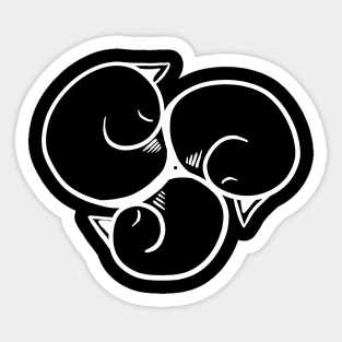 Cat Calming Sigil - White Sticker